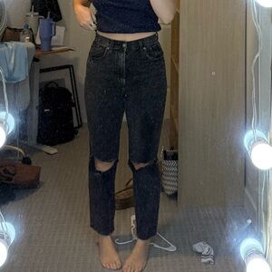 Abercrombie & Fitch Black Ankle Cropped Jeans
